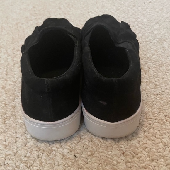 MIA Black Ruffle Platform Shoes - Picture 6 of 7